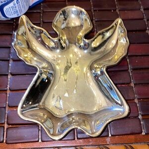 Studio Nova Christmas Shine Gold Large Angel Platter